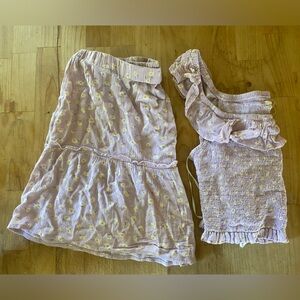 Two piece floral summer set.